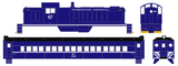 Washington Terminal Co. Diesel Locomotive White Blue Scheme - Decal