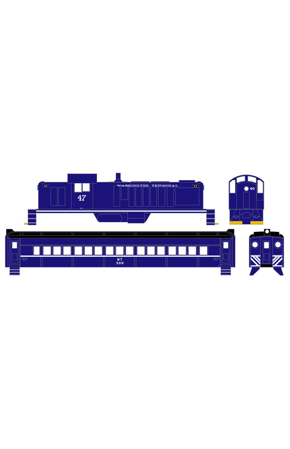 Washington Terminal Co. Diesel Locomotive White Blue Scheme