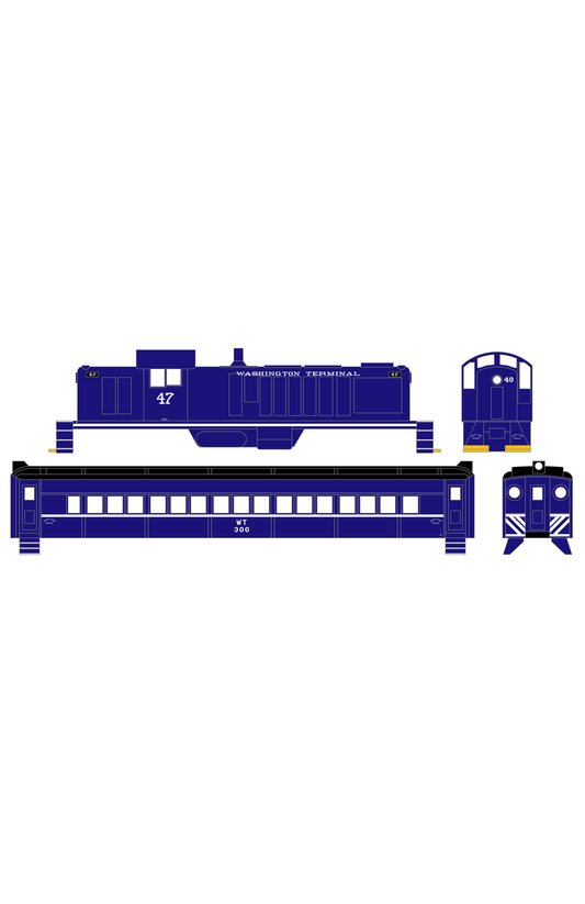Washington Terminal Co. Diesel Locomotive White Blue Scheme