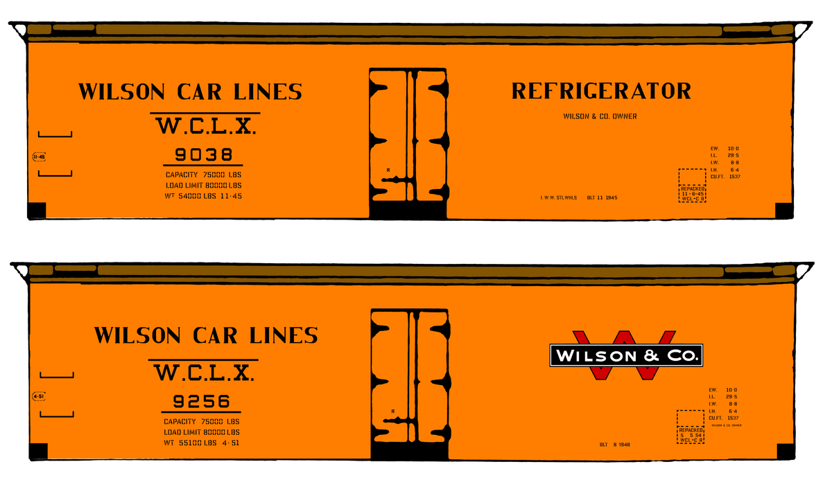 Wilson Car Lines Wood Ice Reefer Black