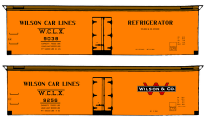 Wilson Car Lines Wood Ice Reefer Black