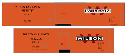 Wilson Car Lines Steel Ice Reefer Red White and Black