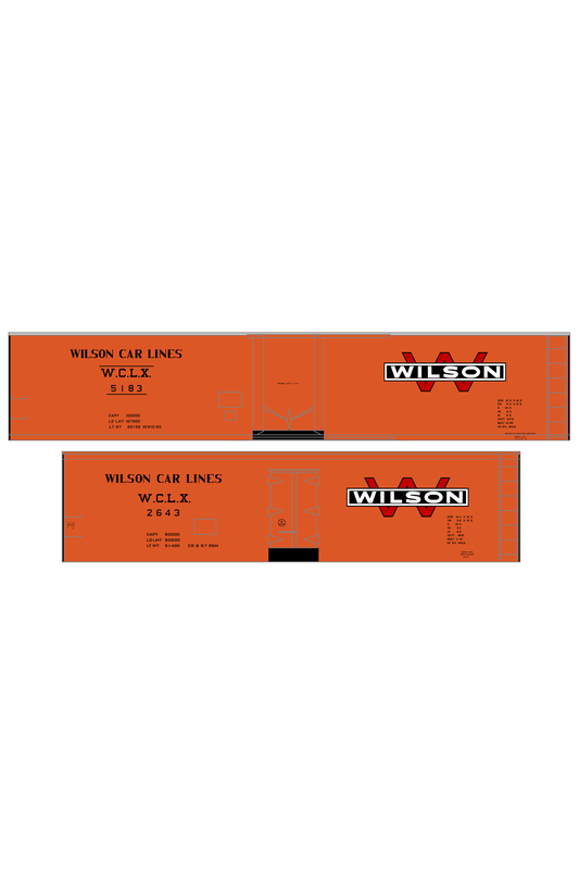 Wilson Car Lines Steel Ice Reefer Red White and Black