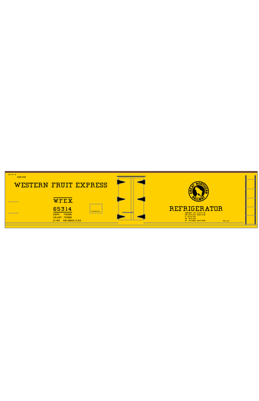 Great Northern Western Fruit Express WFEX Reefer Black Serif