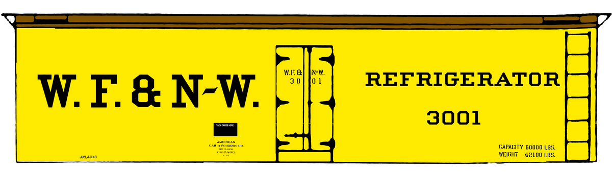 Wichita Falls & Northwestern 40 Ft Reefer Black
