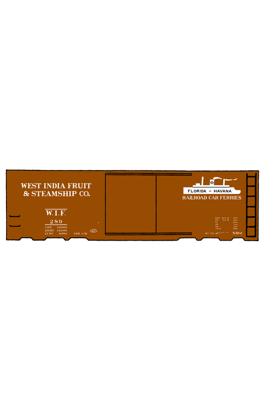 West India Fruit and Steamship 40 Ft Boxcar White