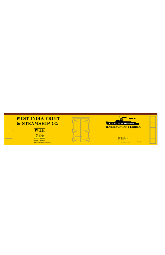 West India Fruit & Steamship Co. Wood Ice Reefer Black