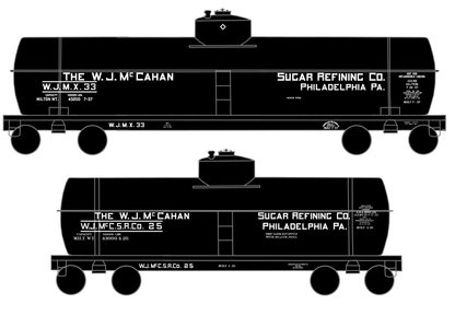 W.J. McCahan Sugar Tank Car White Philadelphia