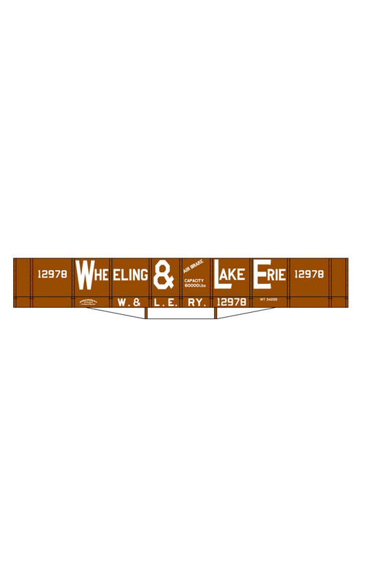 Wheeling and Lake Erie Wood Coal Gondola White