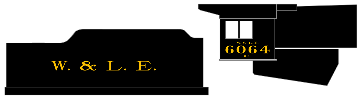 Wheeling and Lake Erie Steam Locomotive Yellow