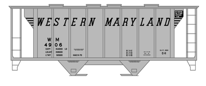 Western Maryland Cement Covered Hopper Black