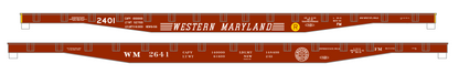 Western Maryland Flat Car White