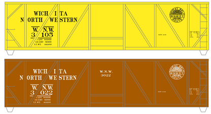 Wichita Northwestern 40 Ft Outside Braced Boxcar Black