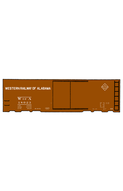 Western Railway Of Alabama 40 Ft Boxcar White West Point Route