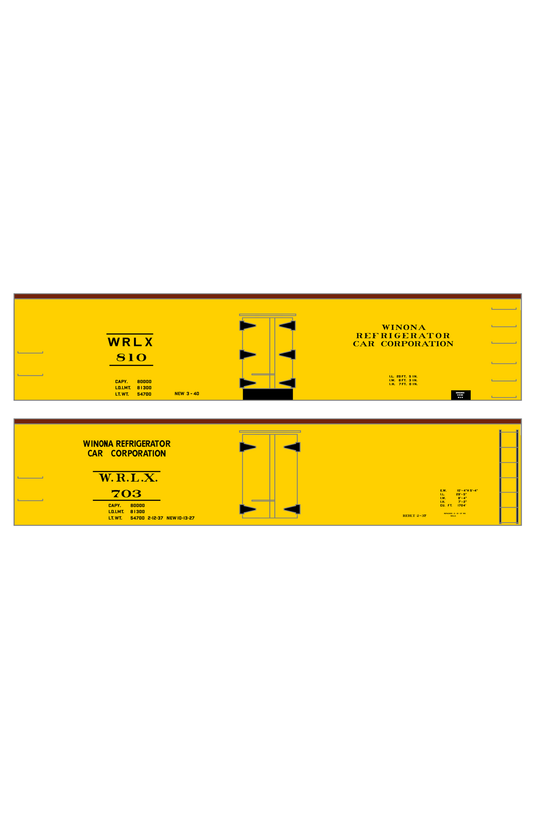 Winona Refrigerator Car Co. Wood Ice Reefer Black Warsaw Indiana