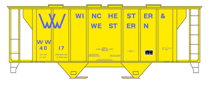 Winchester & Western Cement Covered Hopper Blue
