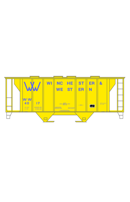 Winchester & Western Cement Covered Hopper Blue