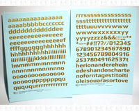 Lowercase Mid Century Gothic Letter Alphabet - Decal - Choose Size and Color