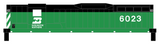 Burlington Northern Diesel Locomotive White  - Decal