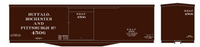 Buffalo, Rochester and Pittsburgh 36 Ft Wood Boxcar White  - Decal