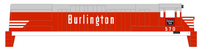 Burlington CB&Q GE Diesel Locomotive White Red/Gray Scheme