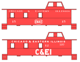 Chicago and Eastern Illinois C&EI Caboose White