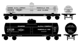 Diamond Alkali Chemicals Tank Car Black, White and Red Painesville