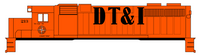 Detroit, Toledo and Ironton Diesel Locomotive Black DT&I