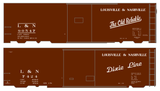 Louisville and Nashville 40 Ft Boxcar White