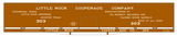 Little Rock Cooperage Co 60 Ft Wood Cooperage/Barrel Boxcar White