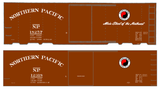 Northern Pacific 40 Ft Wood Or Steel Boxcar White