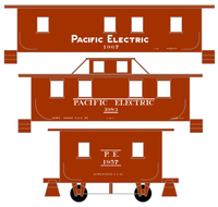 Pacific Electric Caboose White