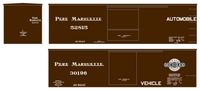 Pere Marquette 38 Ft Wood Boxcar White