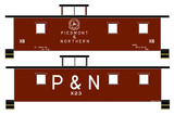 Piedmont and Northern Caboose White  - Decal