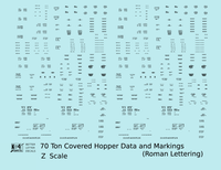Data Only 70 Ton Covered Hopper Railroad Roman
