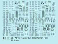Dimensional and Weight Data 50 To 70 Ton Hopper Car Railroad Roman