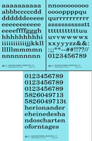 Lowercase Railroad Roman Letter Number Alphabet - Decal - Choose Size and Color