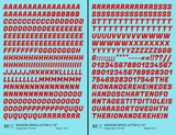 Modern Speed Letter Letter Number Alphabet - Decal - Choose Size and Color
