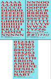 Penn Roman Letter Number Alphabet - Decal - Choose Size and Color