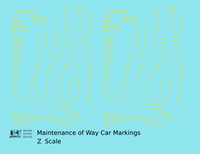 Maintenance Of Way (MOW) Data and Markings