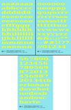 Lowercase Penn Roman Letter Number Alphabet - Decal - Choose Size and Color