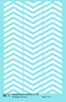 30 Degree Diagonal Barricade Stripes