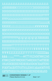 Condensed Roman Letter Number Alphabet - Decal Sheet