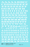 Money Letters Letter Number Alphabet - Decal Sheet