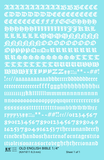 Old English Bible Letter Number Alphabet - Decal Sheet
