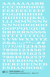 Penn Roman Letter Number Alphabet - Decal Sheet