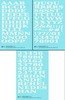 Penn Roman Letter Number Alphabet - Decal - Choose Size and Color