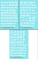 Lowercase Penn Roman Letter Number Alphabet - Decal - Choose Size and Color