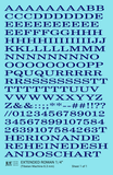 Extended Roman Letter Number Alphabet - Decal - Choose Size and Color