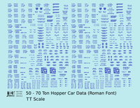 Dimensional and Weight Data 50 To 70 Ton Hopper Car Railroad Roman